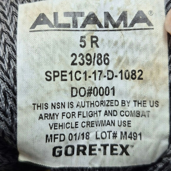 ALTAMA Gore-tex U.S. Army Temperate Hot Weather Combat Boots Size 5R - Picture 10 of 10